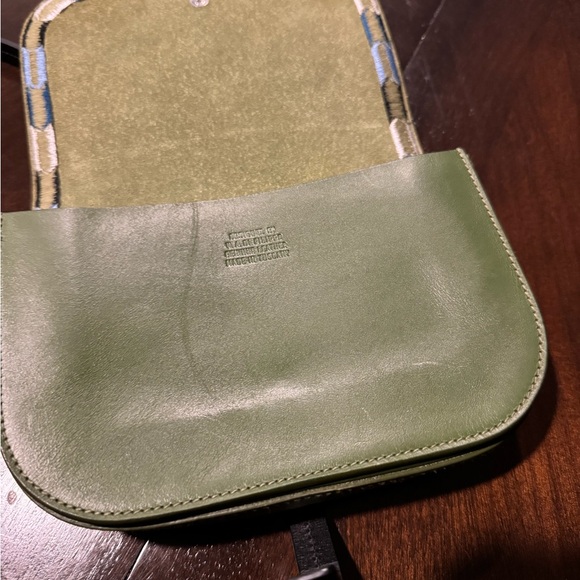 NWT IL Bisonte Piccarda Small Crossbody Bag in green - Picture 8 of 9